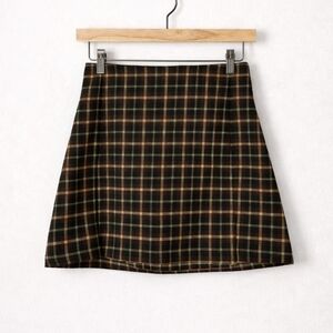 Brandy Melville Plaid Mini Skirt